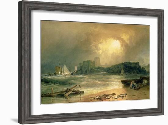 Pembroke Castle-J. M. W. Turner-Framed Giclee Print