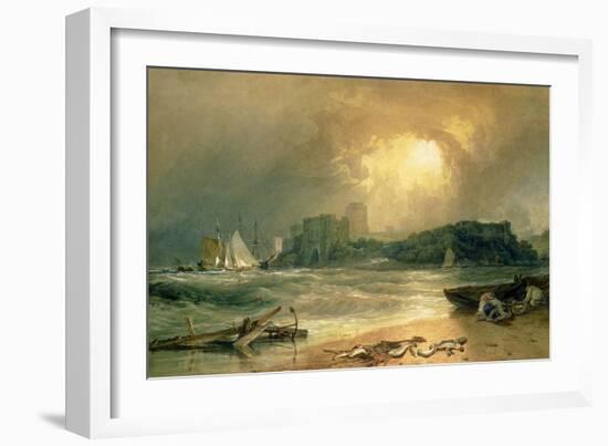 Pembroke Castle-J. M. W. Turner-Framed Giclee Print