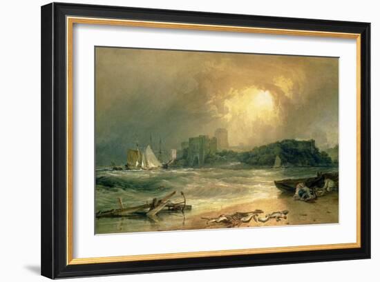 Pembroke Castle-J. M. W. Turner-Framed Giclee Print