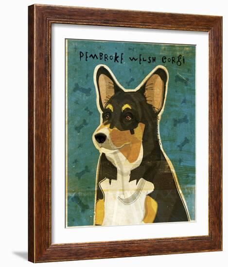 Pembroke Welsh Corgi (Tri-Color)-John Golden-Framed Giclee Print