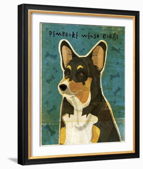 Pembroke Welsh Corgi (Tri-Color)-John Golden-Framed Giclee Print