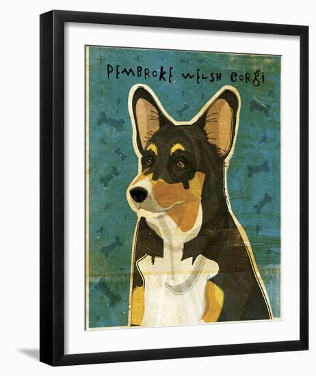 Pembroke Welsh Corgi (Tri-Color)-John Golden-Framed Giclee Print