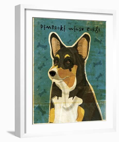 Pembroke Welsh Corgi (Tri-Color)-John Golden-Framed Giclee Print