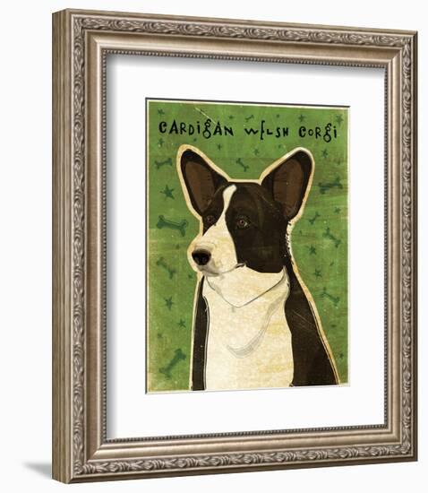 Pembroke Welsh Corgi-John W^ Golden-Framed Art Print