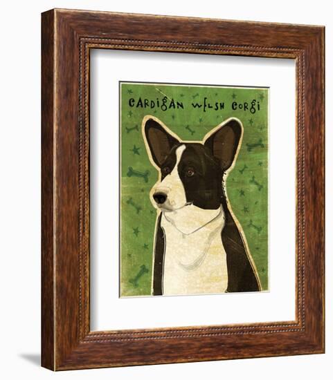 Pembroke Welsh Corgi-John W^ Golden-Framed Art Print