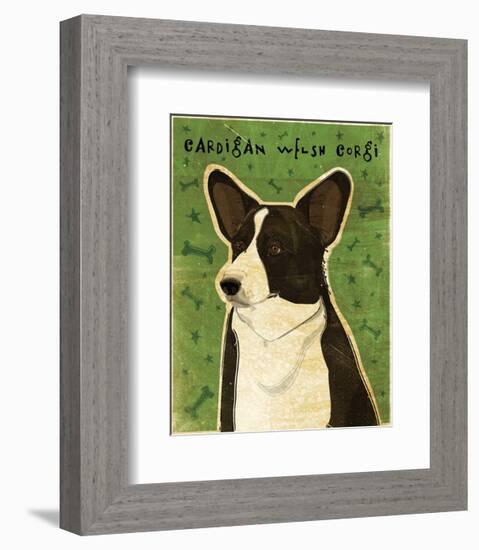 Pembroke Welsh Corgi-John W^ Golden-Framed Art Print