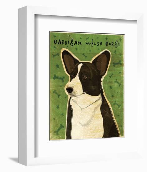 Pembroke Welsh Corgi-John W^ Golden-Framed Art Print