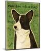 Pembroke Welsh Corgi-John W^ Golden-Mounted Art Print