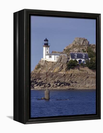 Pen Al Lann Point (Pointe De Pen-Al-Lann) Lighthouse, Carentec, Finistere, Brittany, France-David Hughes-Framed Premier Image Canvas