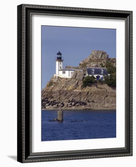 Pen Al Lann Point (Pointe De Pen-Al-Lann) Lighthouse, Carentec, Finistere, Brittany, France-David Hughes-Framed Photographic Print