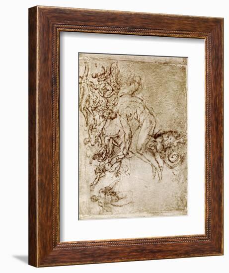 Pen and Ink Sketches, 1913-Leonardo da Vinci-Framed Giclee Print