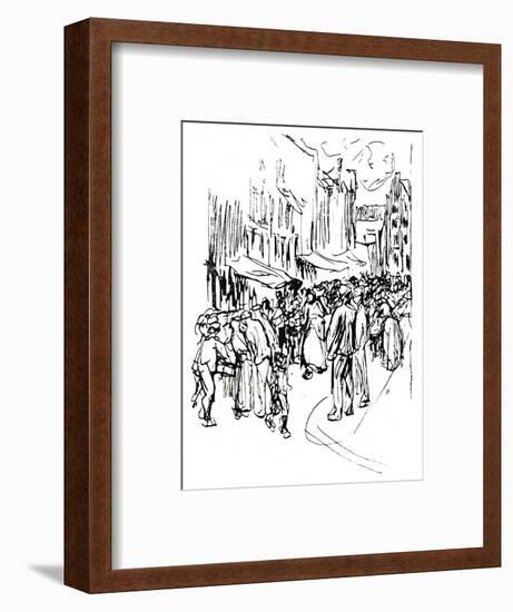 Pen and Ink Study, C19th Century-Max Liebermann-Framed Giclee Print