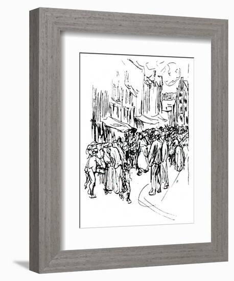 Pen and Ink Study, C19th Century-Max Liebermann-Framed Giclee Print