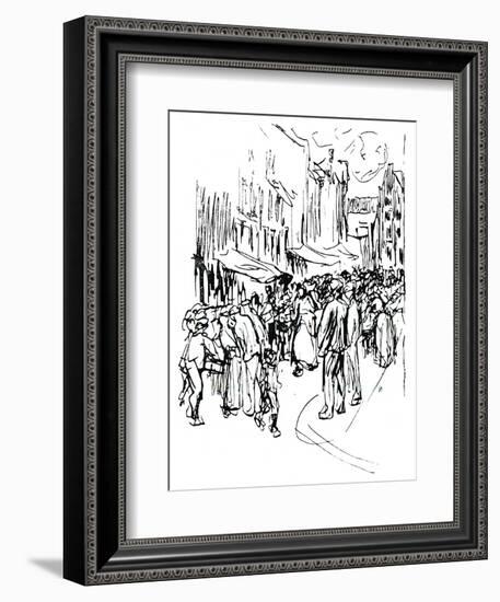 Pen and Ink Study, C19th Century-Max Liebermann-Framed Giclee Print