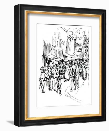 Pen and Ink Study, C19th Century-Max Liebermann-Framed Giclee Print