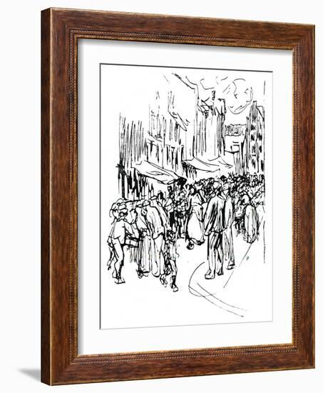 Pen and Ink Study, C19th Century-Max Liebermann-Framed Giclee Print