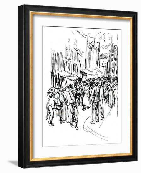 Pen and Ink Study, C19th Century-Max Liebermann-Framed Giclee Print