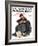 "Pen Pals" Saturday Evening Post Cover, January 17,1920-Norman Rockwell-Framed Giclee Print