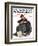 "Pen Pals" Saturday Evening Post Cover, January 17,1920-Norman Rockwell-Framed Giclee Print