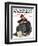 "Pen Pals" Saturday Evening Post Cover, January 17,1920-Norman Rockwell-Framed Giclee Print