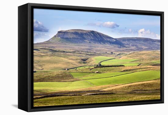 Pen Y Ghent from Above Langcliffe Near Settle, Yorkshire, England, United Kingdom, Europe-Mark Sunderland-Framed Premier Image Canvas