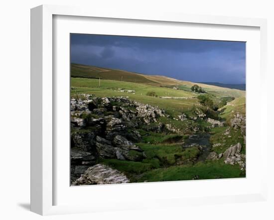 Pen-Y-Ghent, Hesleden Beck, Pennines, Yorkshire, England, United Kingdom-Adam Woolfitt-Framed Photographic Print