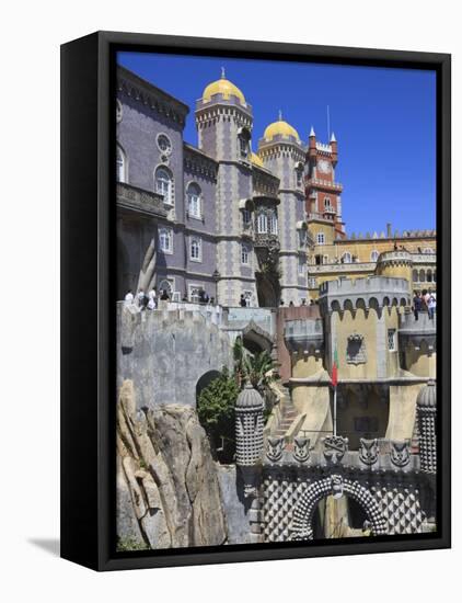 Pena National Palace, Sintra, UNESCO World Heritage Site, Portugal, Europe-Amanda Hall-Framed Premier Image Canvas