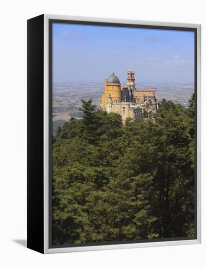 Pena National Palace, UNESCO World Heritage Site, Sintra, Portugal, Europe-Amanda Hall-Framed Premier Image Canvas