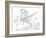 Pencil Cityscape Study I-Ethan Harper-Framed Art Print