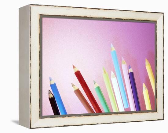 Pencil Crayons-Lawrence Lawry-Framed Premier Image Canvas