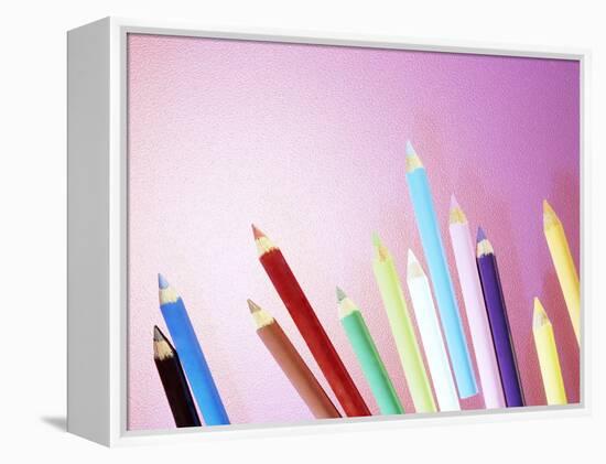 Pencil Crayons-Lawrence Lawry-Framed Premier Image Canvas