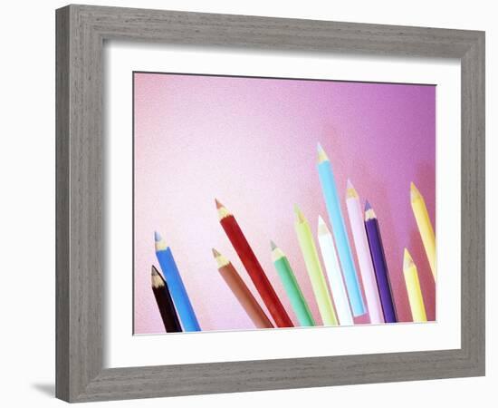 Pencil Crayons-Lawrence Lawry-Framed Photographic Print