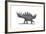 Pencil Drawing of Chungkingosaurus Jiangbeiensis-null-Framed Art Print