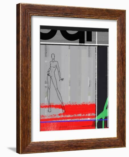 Pencil Fashion-NaxArt-Framed Art Print