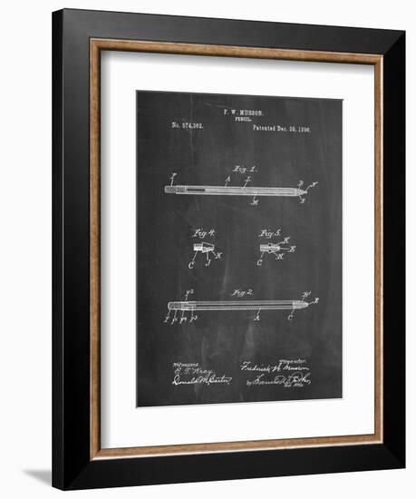 Pencil Patent-Cole Borders-Framed Art Print