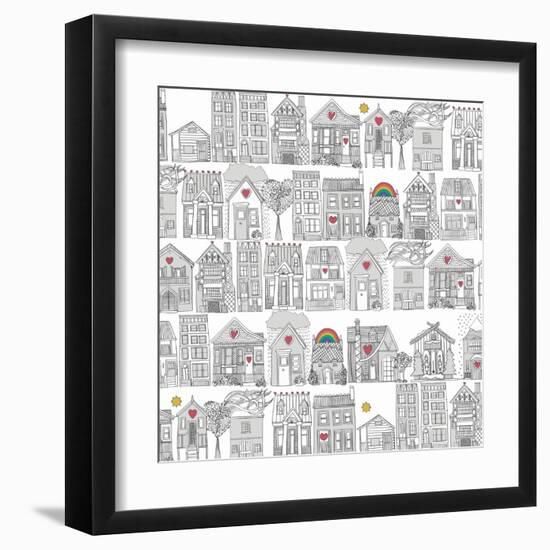 Pencil Weather Love-Sharon Turner-Framed Art Print