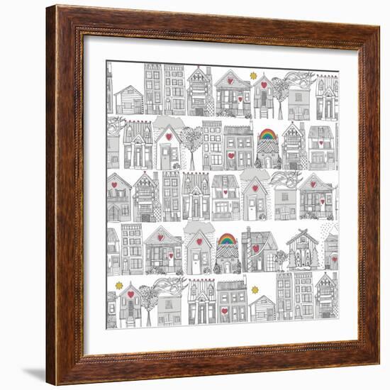 Pencil Weather Love-Sharon Turner-Framed Art Print