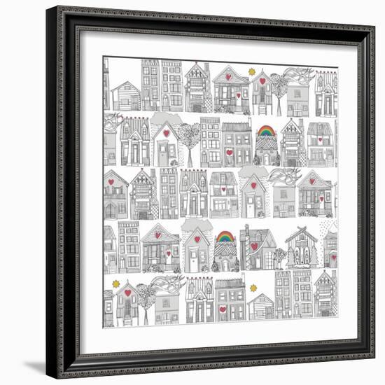 Pencil Weather Love-Sharon Turner-Framed Art Print