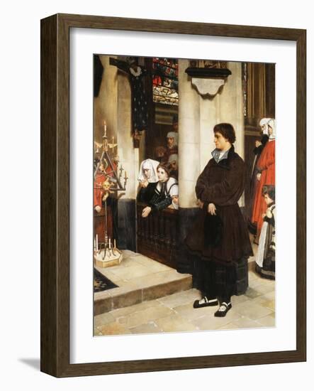 Pendant L'Office-James Tissot-Framed Giclee Print