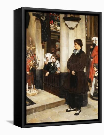 Pendant L'Office-James Tissot-Framed Premier Image Canvas