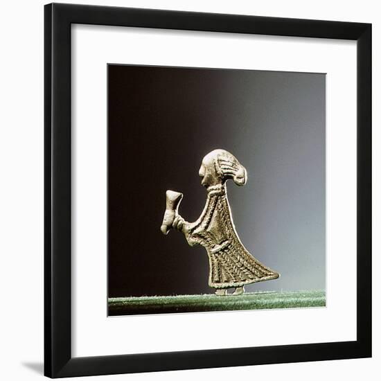 Pendant representing a Valkyrieoffering a horn-Werner Forman-Framed Giclee Print