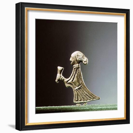 Pendant representing a Valkyrieoffering a horn-Werner Forman-Framed Giclee Print