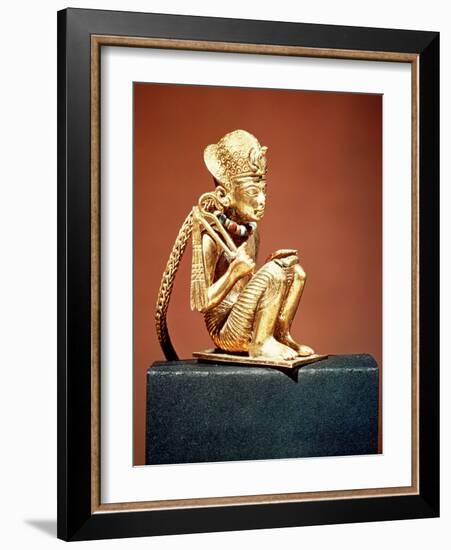 Pendant Representing Amenophis III (1403-1365 BC) from the Tomb of Tutankhamun, New Kingdom-null-Framed Giclee Print