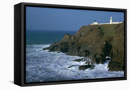 Pendeen Lighthouse-CM Dixon-Framed Premier Image Canvas