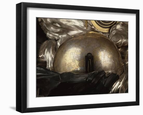 Pendule de la création du monde, mouvement conçu par Passement exécuté par Roques, bronzes de-François-Thomas Germain-Framed Giclee Print