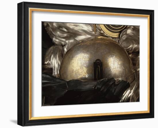 Pendule de la création du monde, mouvement conçu par Passement exécuté par Roques, bronzes de-François-Thomas Germain-Framed Giclee Print