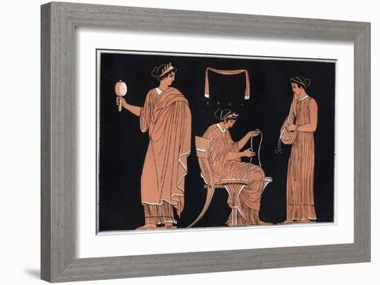 Penelope and Her Servants-Stefano Bianchetti-Framed Giclee Print