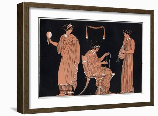 Penelope and Her Servants-Stefano Bianchetti-Framed Giclee Print