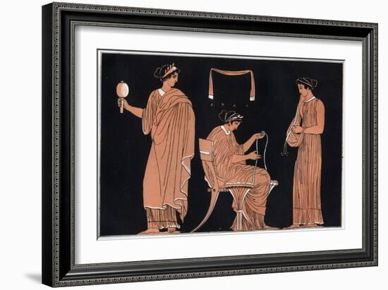 Penelope and Her Servants-Stefano Bianchetti-Framed Giclee Print