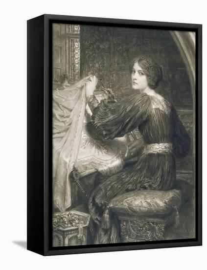 Penelope, Engraved by Norman Hirst (1862-C.1955) Pub. by Frost and Reed, 1903 (Mezzotint)-Frank Bernard Dicksee-Framed Premier Image Canvas